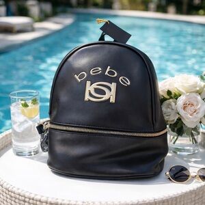 Bebe designer Black Backpack with Retail Tag $89